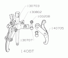 EXTRACTOR REVERSIBLE FORZA SERIE 1400T DE 3 PATAS